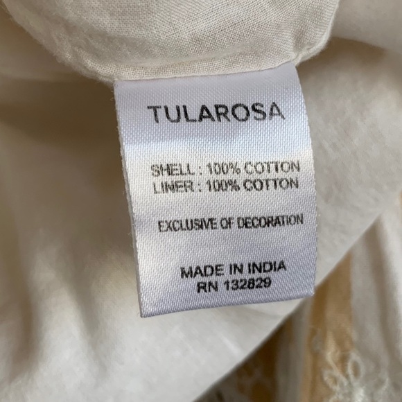 Tularosa Embroidered Top Flowy Striped Boho - Picture 16 of 16